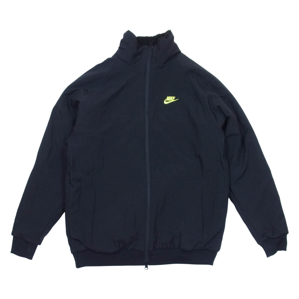 NIKE ナイキ BQ6546-017 Big Swoosh Boa Jacket Black Volt ビッグ スウォッシュ ボア ジャケット ブラック系 L【中古】