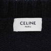 CELINE セリーヌ 21SS 2A04L714M 国内正規品 マウスロゴ 刺繍 ルーズ クルーネック セーター ニット ブラック系 S【中古】