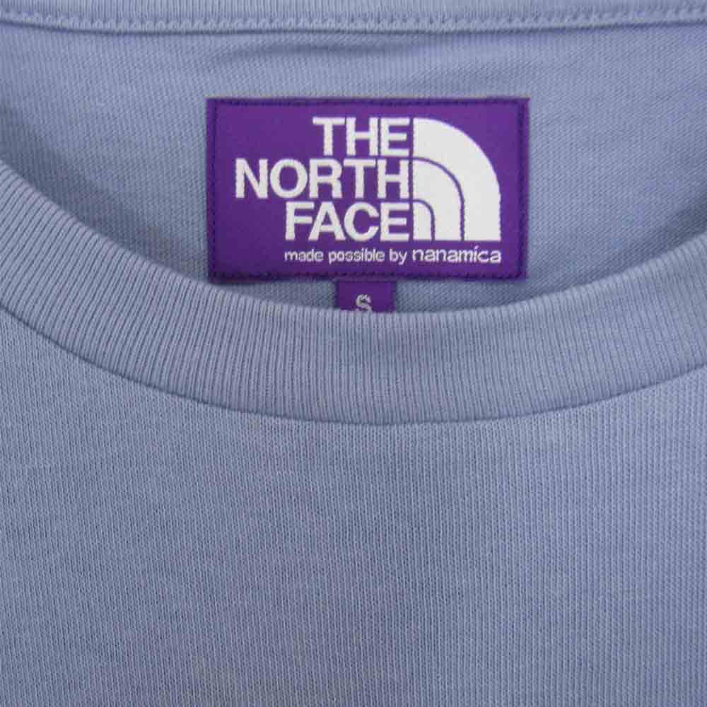 THE NORTH FACE ノースフェイス NT3953N PURPLE LABEL パープルレーベル H/S LOGO TEE ハーフスリーブ ロゴ Tシャツ ブルー系 S【新古品】【未使用】【中古】