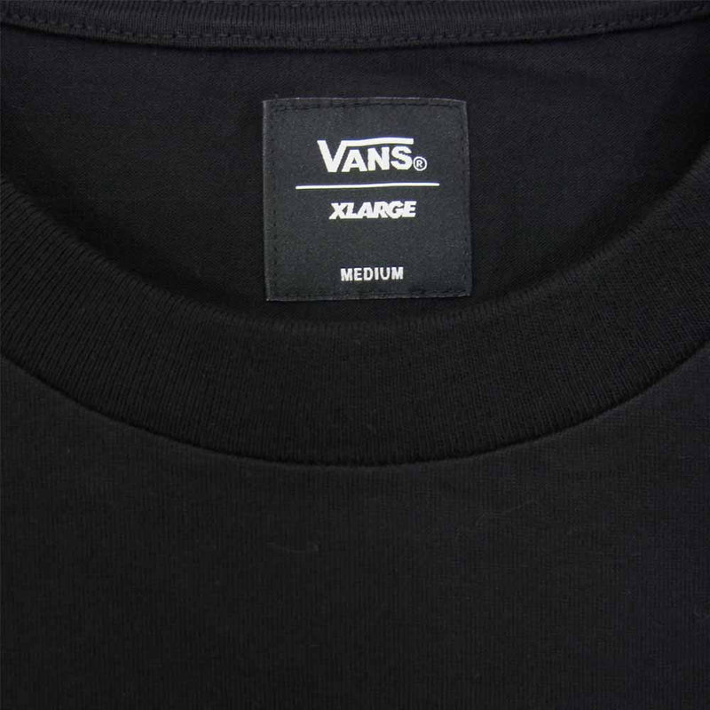 VANS バンズ × XLARGE L/S POCKET ロングスリーブ ポケット Tシャツ ブラック系 M【新古品】【未使用】【中古】