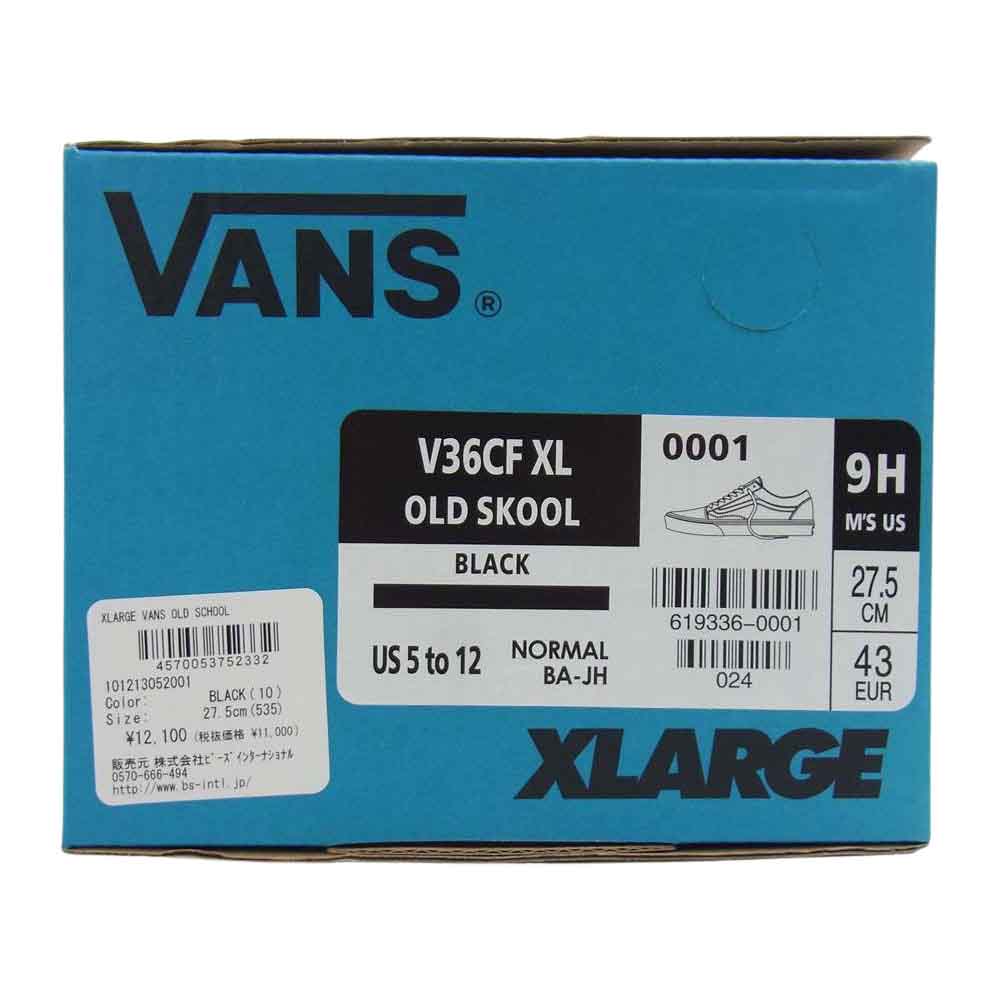 VANS バンズ × XLARGE OLD SCHOOL エクストララージ オールドスクール ブラック系 ブルー系 27.5cm【新古品】【未使用】【中古】