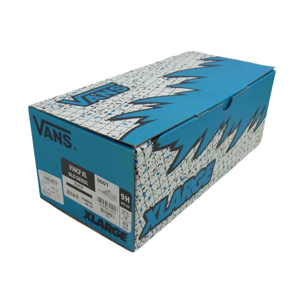 VANS バンズ × XLARGE OLD SCHOOL エクストララージ オールドスクール ブラック系 ブルー系 27.5cm【新古品】【未使用】【中古】