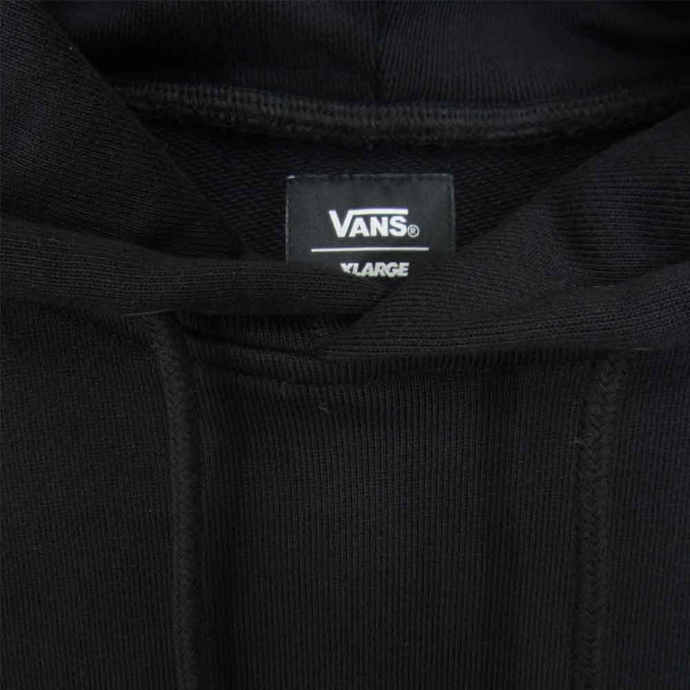 VANS バンズ × XLARGE PULLOVER HOODED SWEAT エクストララージ プルオーバー スウェット パーカー ブラック系 M【新古品】【未使用】【中古】