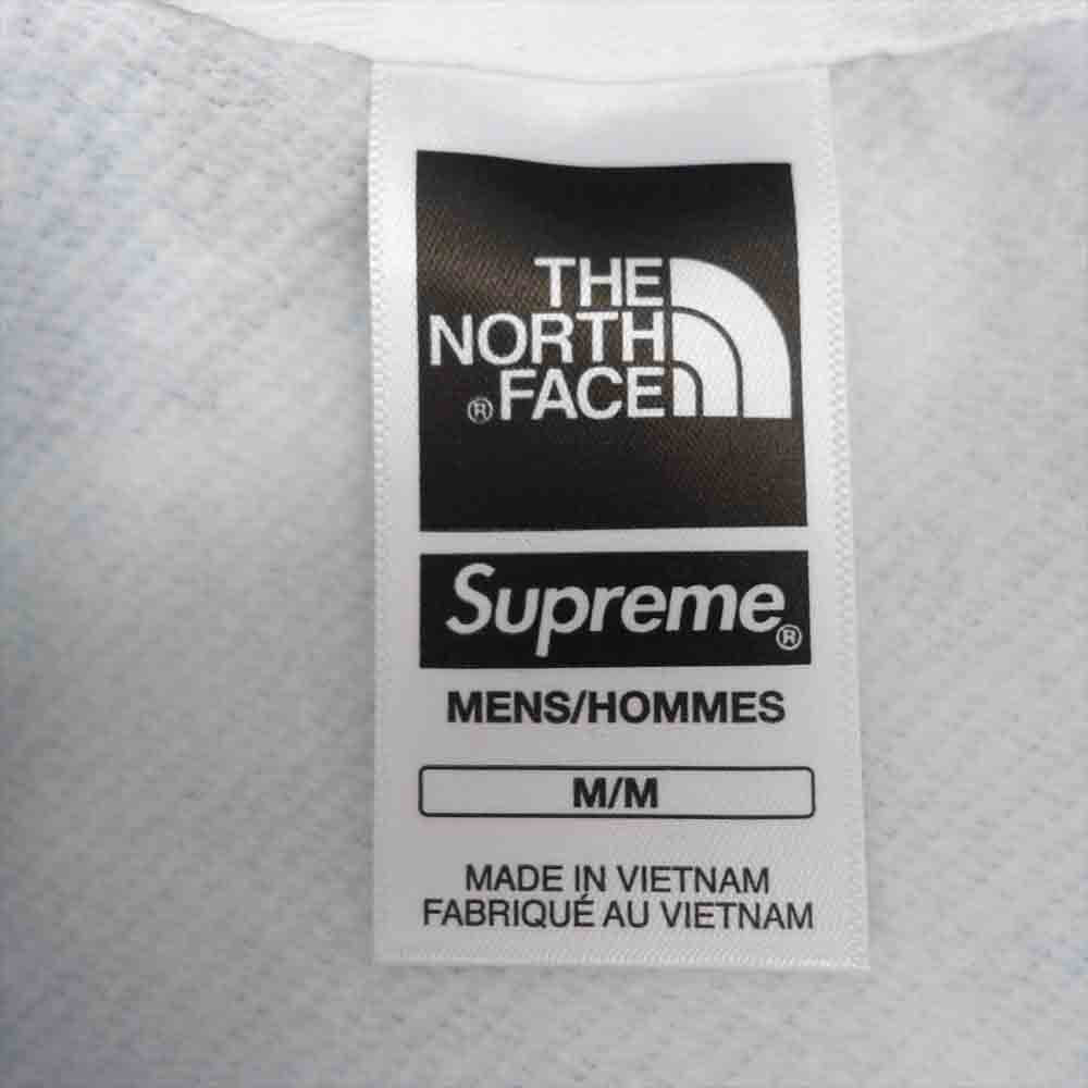 Supreme シュプリーム 21SS NT12100I ×THE NORTH FACE Ice Climb Hooded Sweatshirt ノースフェイス 総柄パーカー ライトブルー系 M【新古品】【未使用】【中古】