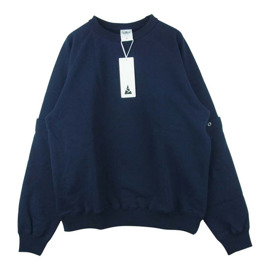 バンブーシュート 2101026 DETACHABLE SLEEVE CREW NECK SWEAT SHIRT デタッチャブル スリーブ クルーネック スウェット ネイビー系 M【新古品】【未使用】【中古】