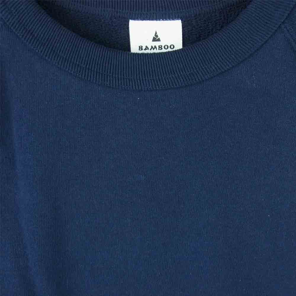 バンブーシュート 2101026 DETACHABLE SLEEVE CREW NECK SWEAT SHIRT デタッチャブル スリーブ クルーネック スウェット ネイビー系 M【新古品】【未使用】【中古】