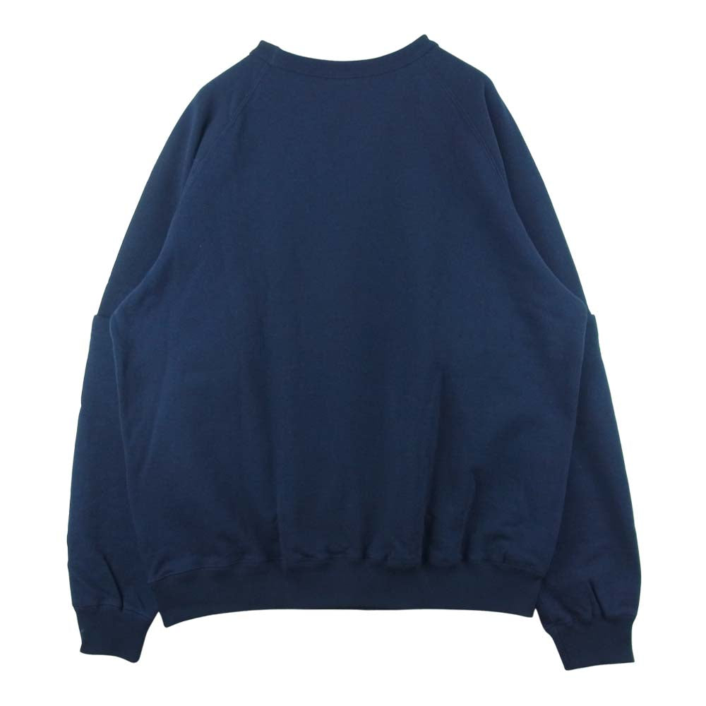 バンブーシュート 2101026 DETACHABLE SLEEVE CREW NECK SWEAT SHIRT デタッチャブル スリーブ クルーネック スウェット ネイビー系 XL【新古品】【未使用】【中古】