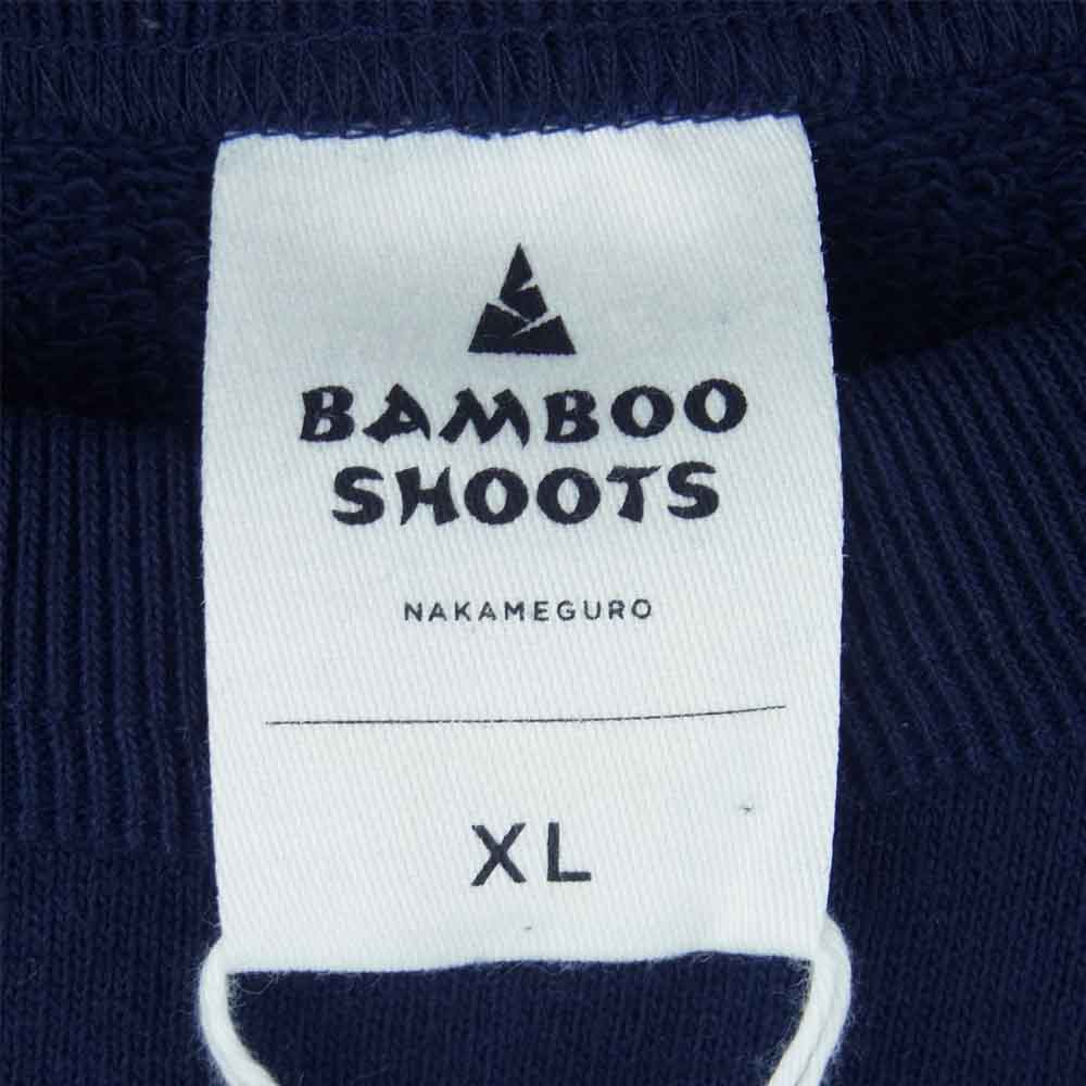バンブーシュート 2101026 DETACHABLE SLEEVE CREW NECK SWEAT SHIRT デタッチャブル スリーブ クルーネック スウェット ネイビー系 XL【新古品】【未使用】【中古】