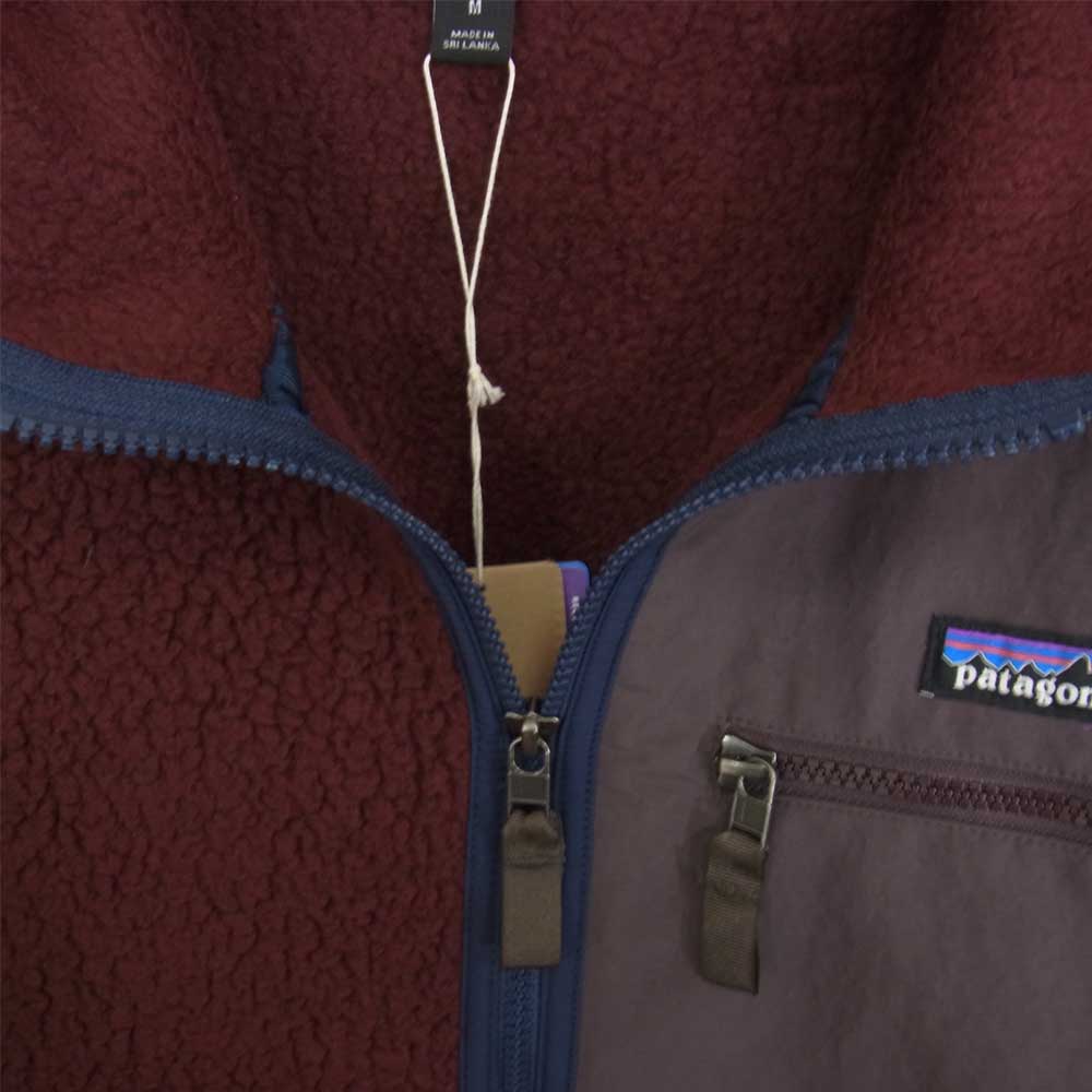 patagonia パタゴニア 21AW 22790 21年製 Retro Pile P/O Dark Ruby レトロ パイル プルオーバー フリース ジャケット エンジ系 M【新古品】【未使用】【中古】