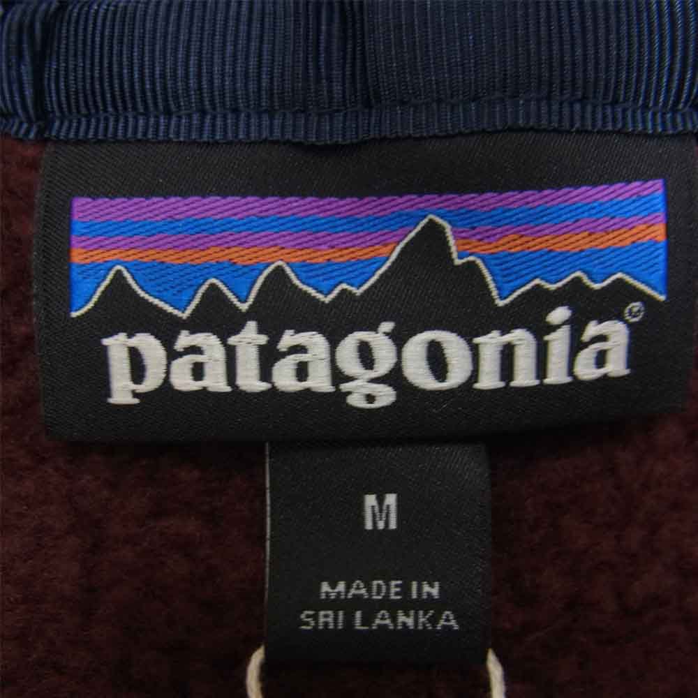 patagonia パタゴニア 21AW 22790 21年製 Retro Pile P/O Dark Ruby レトロ パイル プルオーバー フリース ジャケット エンジ系 M【新古品】【未使用】【中古】