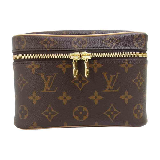 LOUIS VUITTON ルイ・ヴィトン M44495 モノグラム ニース ミニ バニティバッグ ポーチ ブラウン系【極上美品】【中古】