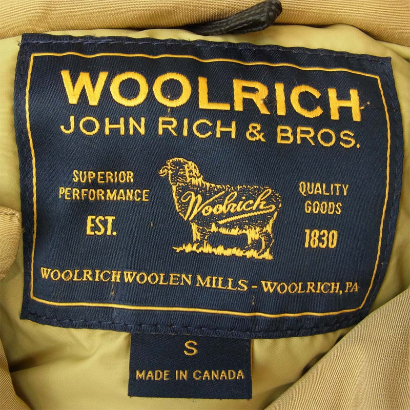 WOOLRICH ウールリッチ 40129 ARCTIC PARKA コヨーテ ファー フード ダウン ジャケット ベージュ系 S【中古】
