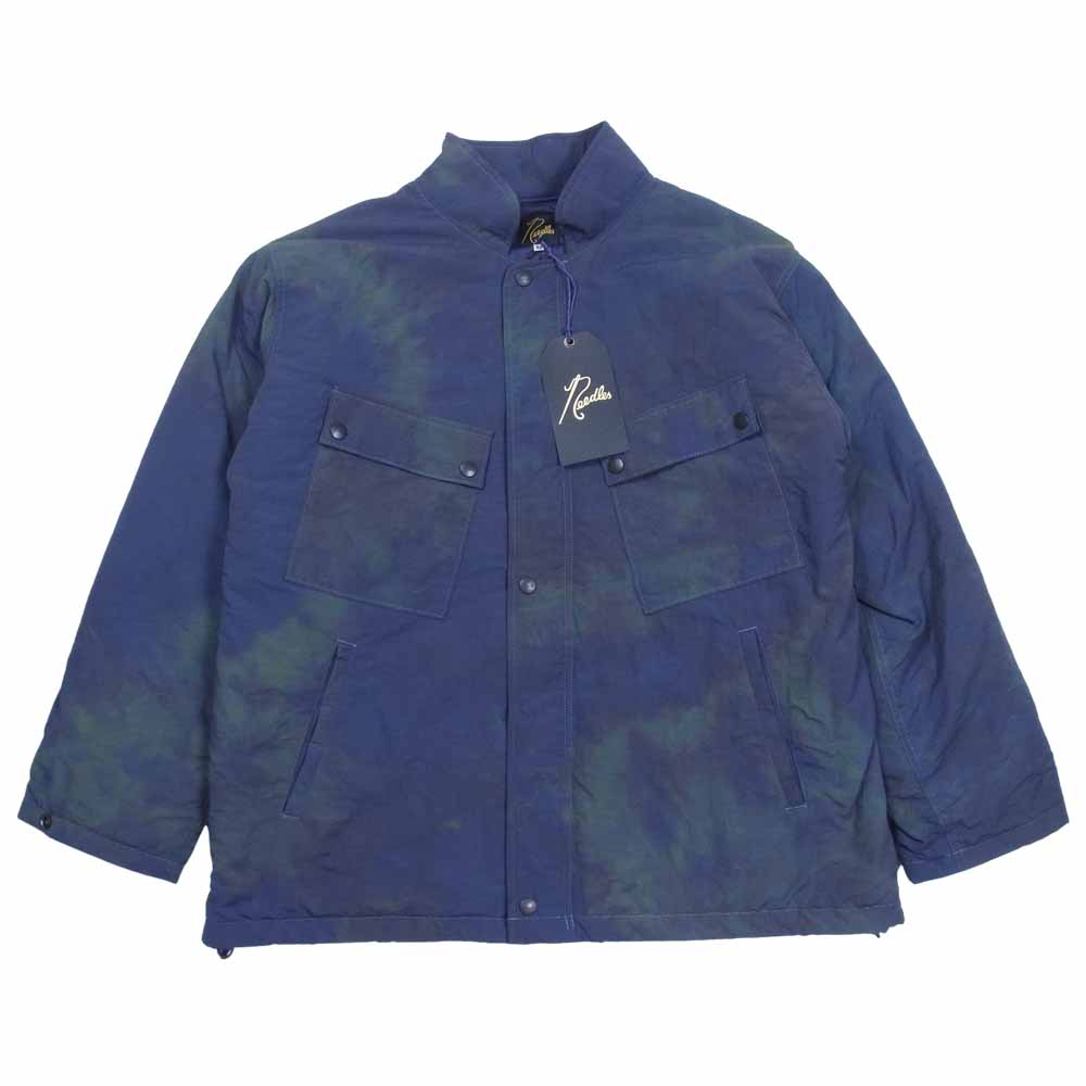 Needles ニードルス 21AW J0174 C.P.Jacket Nylon Tussore Uneven Dye ナイロンタッサー ミリタリー ジャケット ネイビー系 XS【美品】【中古】