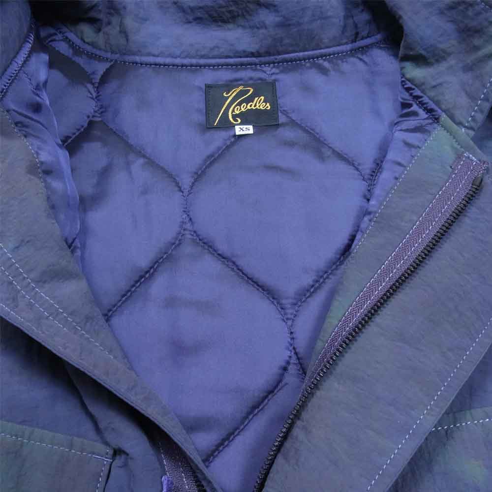 Needles ニードルス 21AW J0174 C.P.Jacket Nylon Tussore Uneven Dye ナイロンタッサー ミリタリー ジャケット ネイビー系 XS【美品】【中古】
