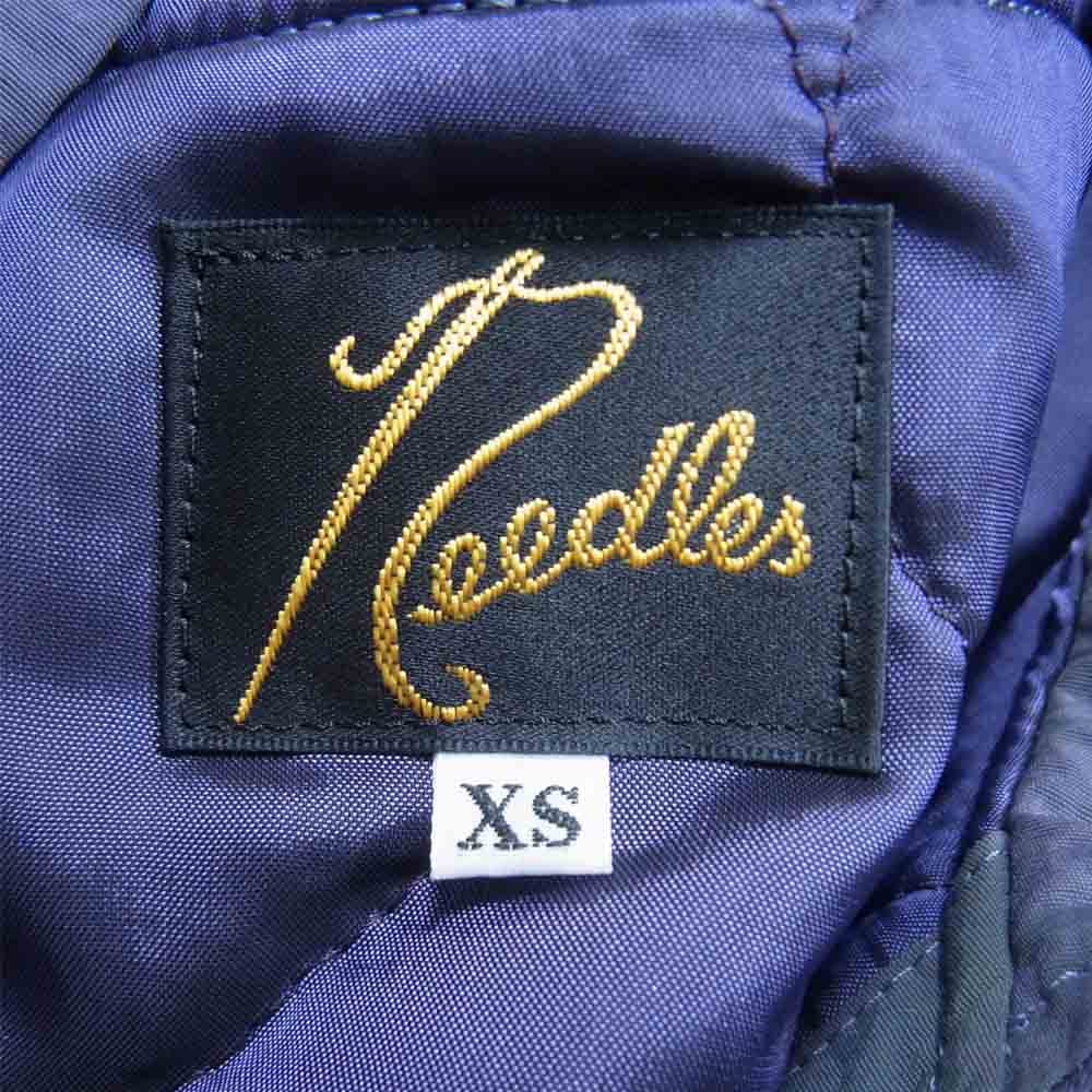 Needles ニードルス 21AW J0174 C.P.Jacket Nylon Tussore Uneven Dye ナイロンタッサー ミリタリー ジャケット ネイビー系 XS【美品】【中古】