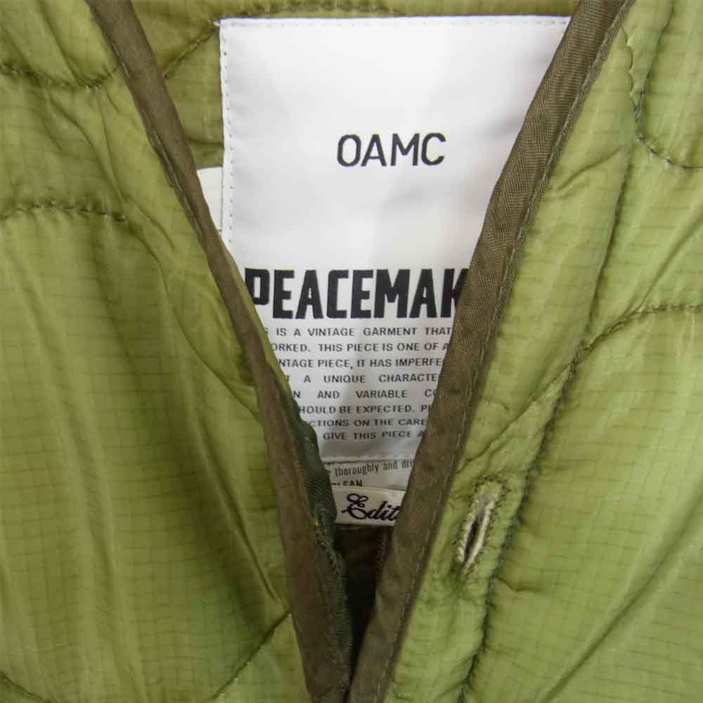 オーエーエムシー 21AW Edition PEACEMAKER ピースメーカー M-65 ライナー ジャケット カーキ系 S【極上美品】【中古】