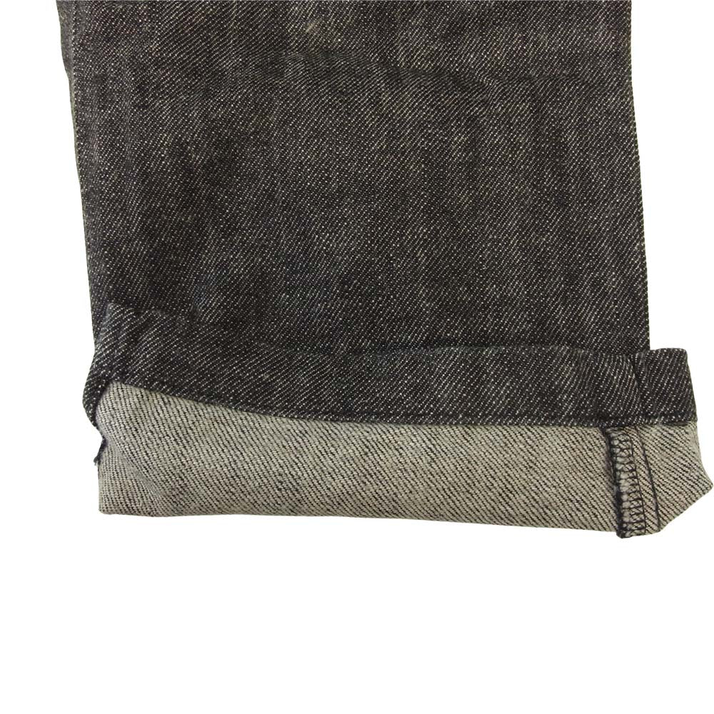 BACKBONE バックボーン BB11SS-P21 コンチョボタン サイドスリット テーパード リネン パンツ ブラック系 M【中古】