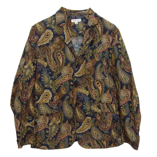 Engineered Garments エンジニアードガーメンツ PAISLEY BAKER JACKET  ベイカージャケット ペイズリー ネイビー系 S【中古】