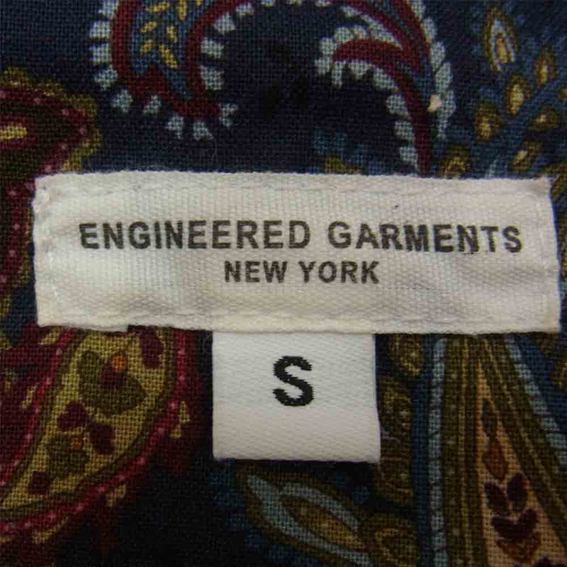 Engineered Garments エンジニアードガーメンツ PAISLEY BAKER JACKET  ベイカージャケット ペイズリー ネイビー系 S【中古】