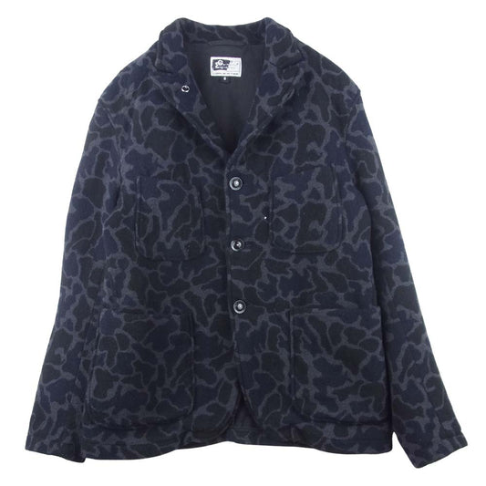 Engineered Garments エンジニアードガーメンツ Lined Bedford Jacket Wool Camo 3B ウール ジャケット グレー系 ブルー系 S【中古】