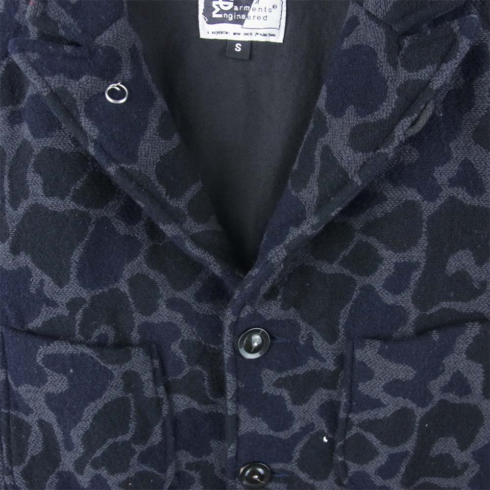 Engineered Garments エンジニアードガーメンツ Lined Bedford Jacket Wool Camo 3B ウール ジャケット グレー系 ブルー系 S【中古】