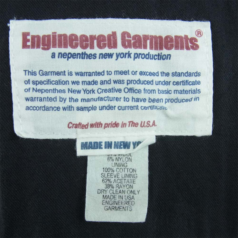 Engineered Garments エンジニアードガーメンツ Lined Bedford Jacket Wool Camo 3B ウール ジャケット グレー系 ブルー系 S【中古】