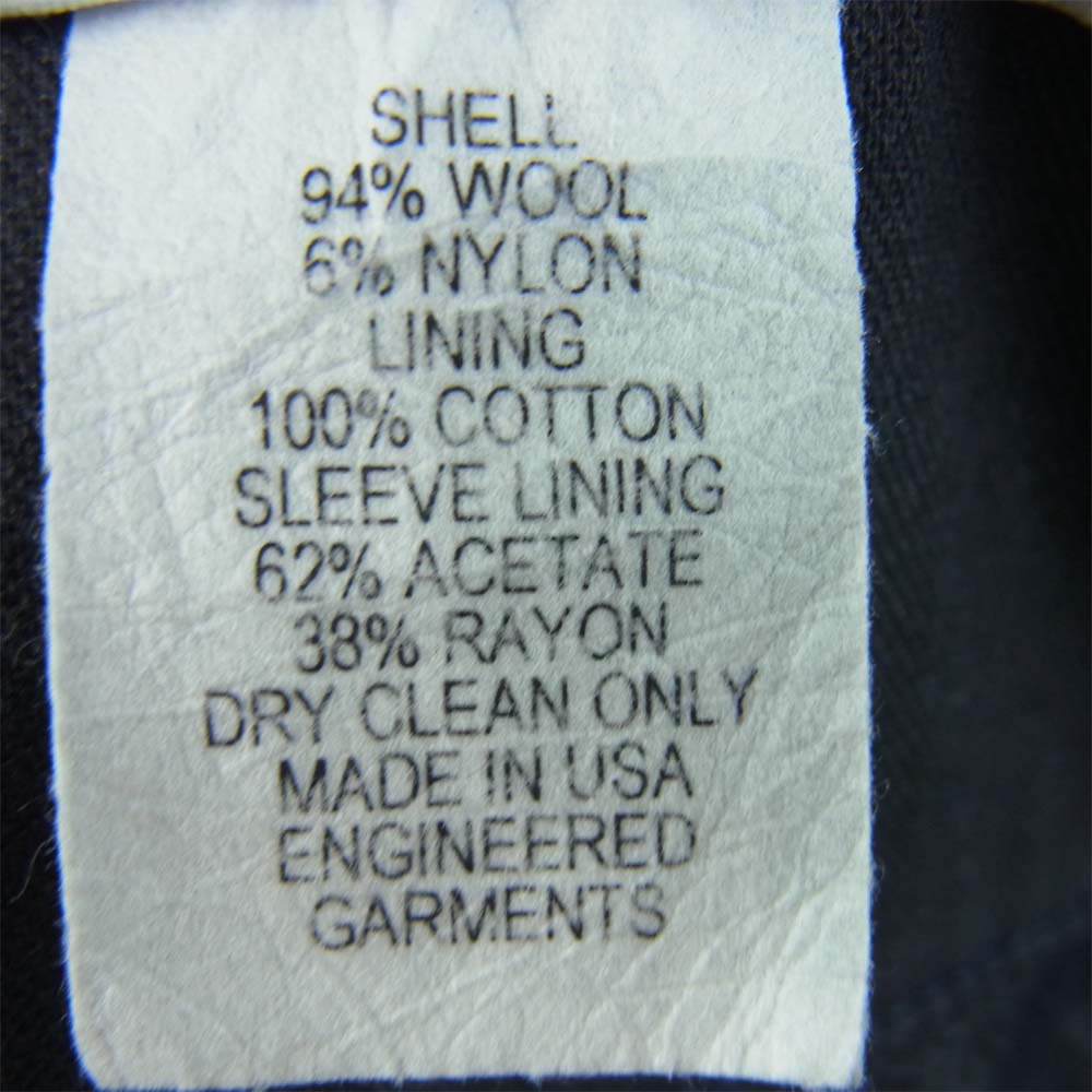 Engineered Garments エンジニアードガーメンツ Lined Bedford Jacket Wool Camo 3B ウール ジャケット グレー系 ブルー系 S【中古】