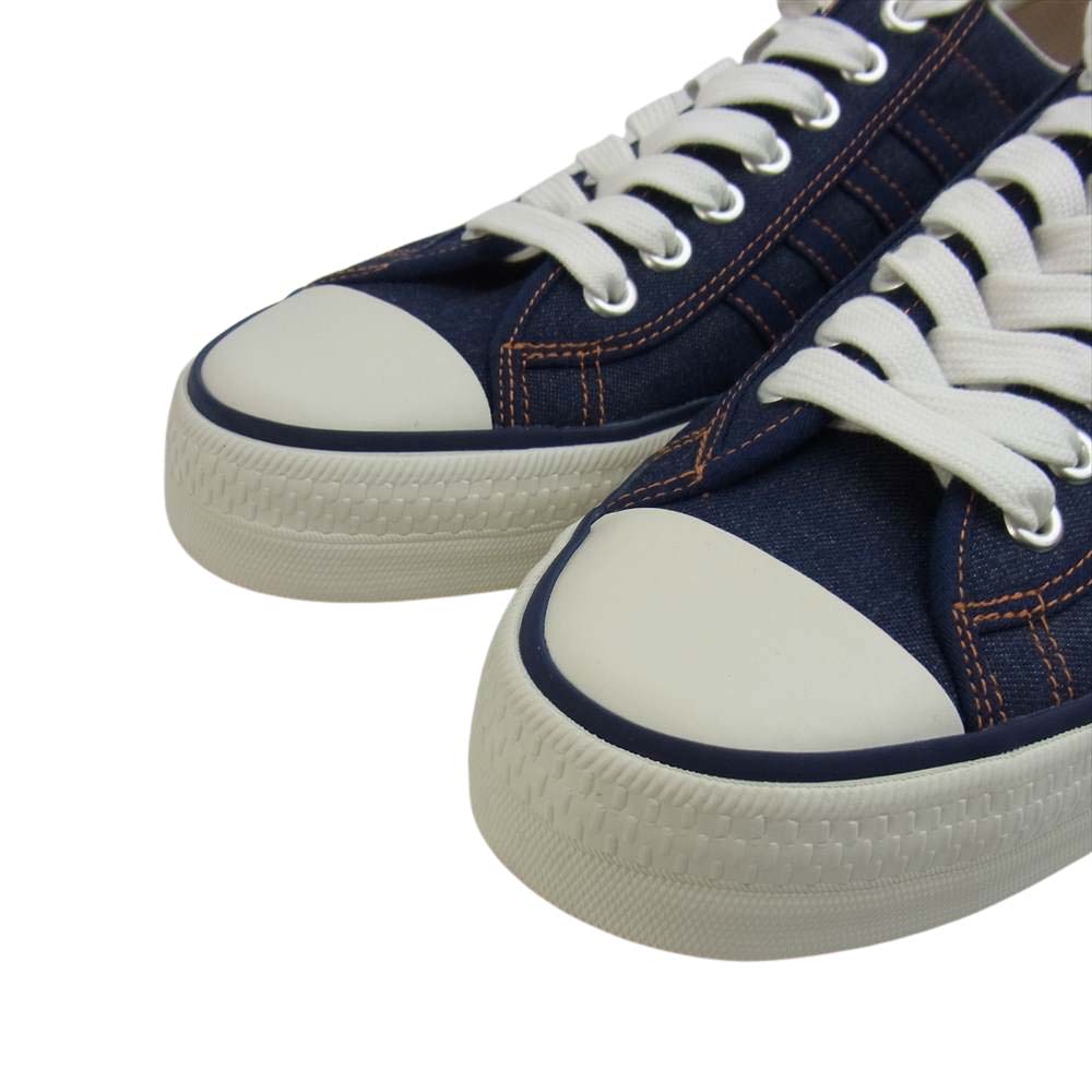 WAREHOUSE ウエアハウス 3500 LOW CUT DENIM SNEAKER ローカット デニム スニーカー インディゴブルー系 9【新古品】【未使用】【中古】