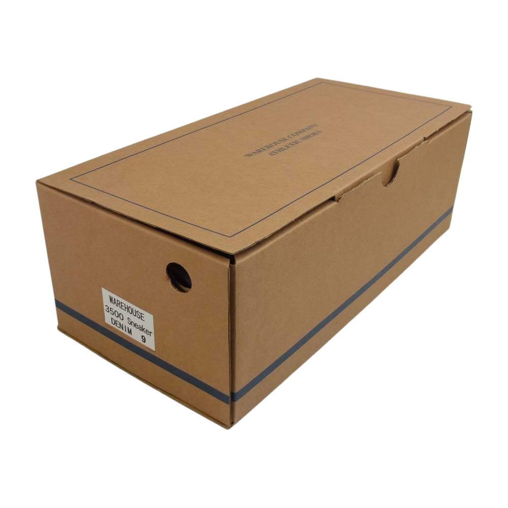WAREHOUSE ウエアハウス 3500 LOW CUT DENIM SNEAKER ローカット デニム スニーカー インディゴブルー系 9【新古品】【未使用】【中古】
