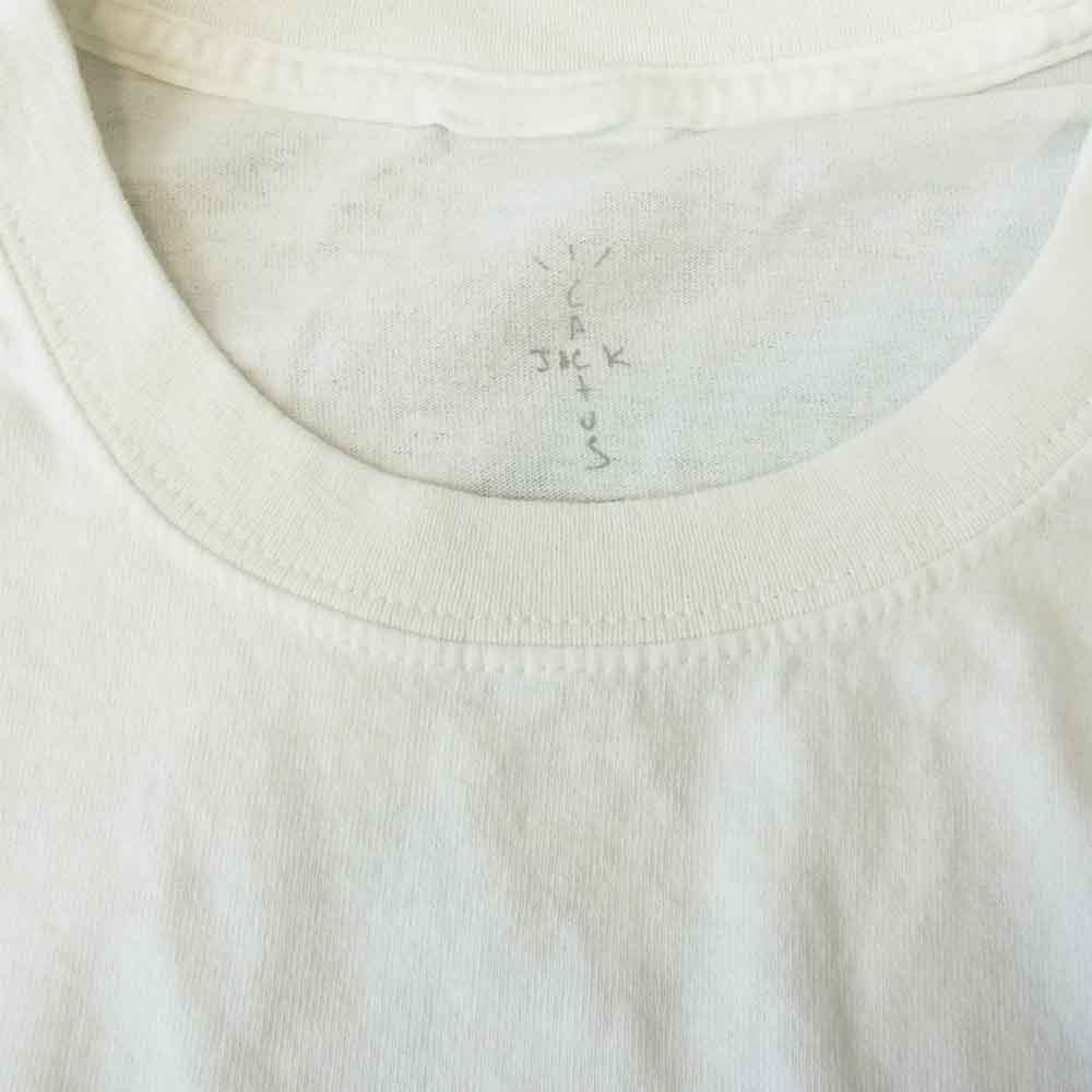 カクタスジャック × KAWS カウズ For Fragment Tee Tシャツ ホワイト系 XL【中古】