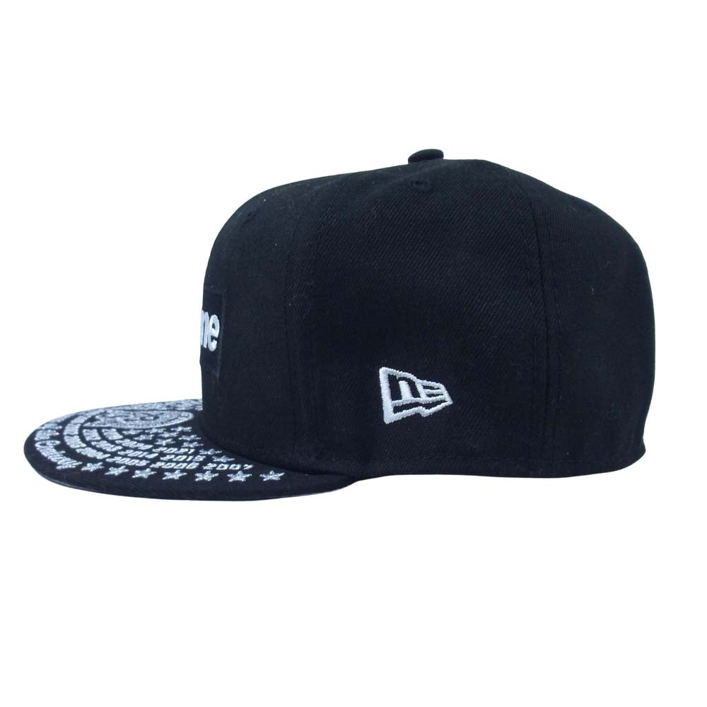 Supreme シュプリーム 21AW Undisputed Box Logo New Era アンディスピューティド ボックス ロゴ ニューエラ キャップ ブラック系 7 3/8(58.7cm)【美品】【中古】