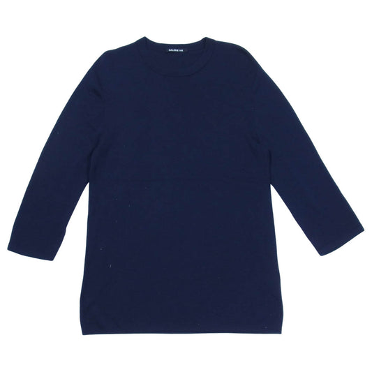 ギャルリーヴィー 七分袖 ニット カットソー ダークネイビー系 M【中古】