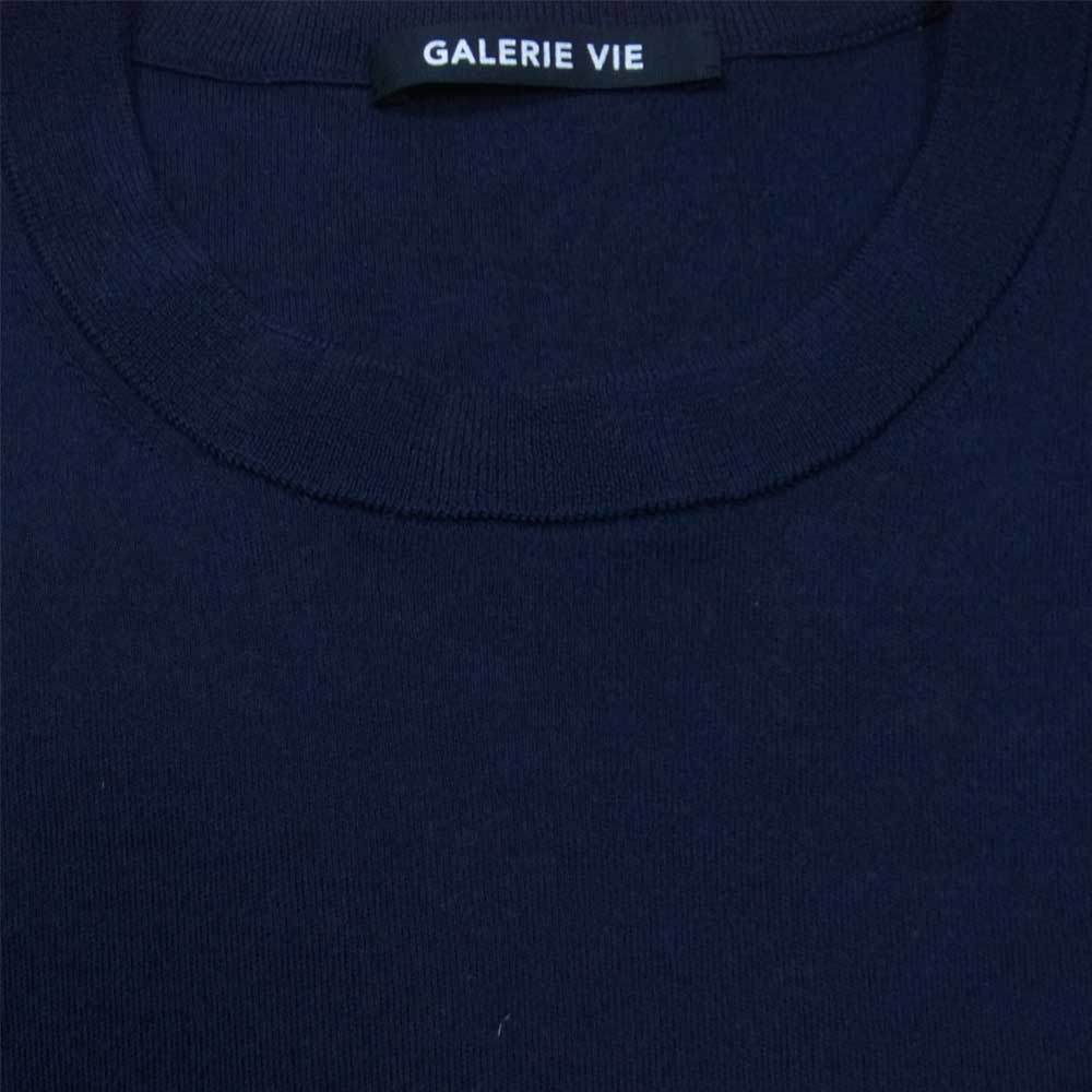 ギャルリーヴィー 七分袖 ニット カットソー ダークネイビー系 M【中古】