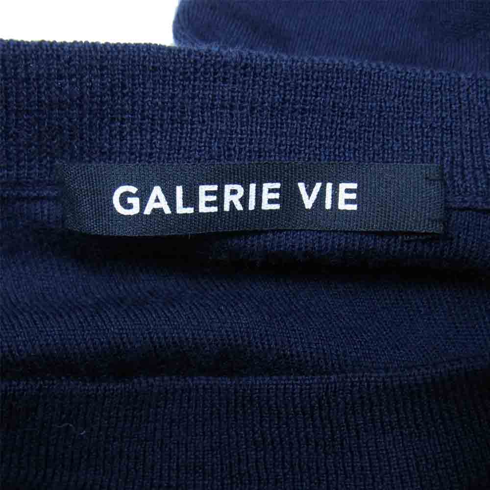 ギャルリーヴィー 七分袖 ニット カットソー ダークネイビー系 M【中古】