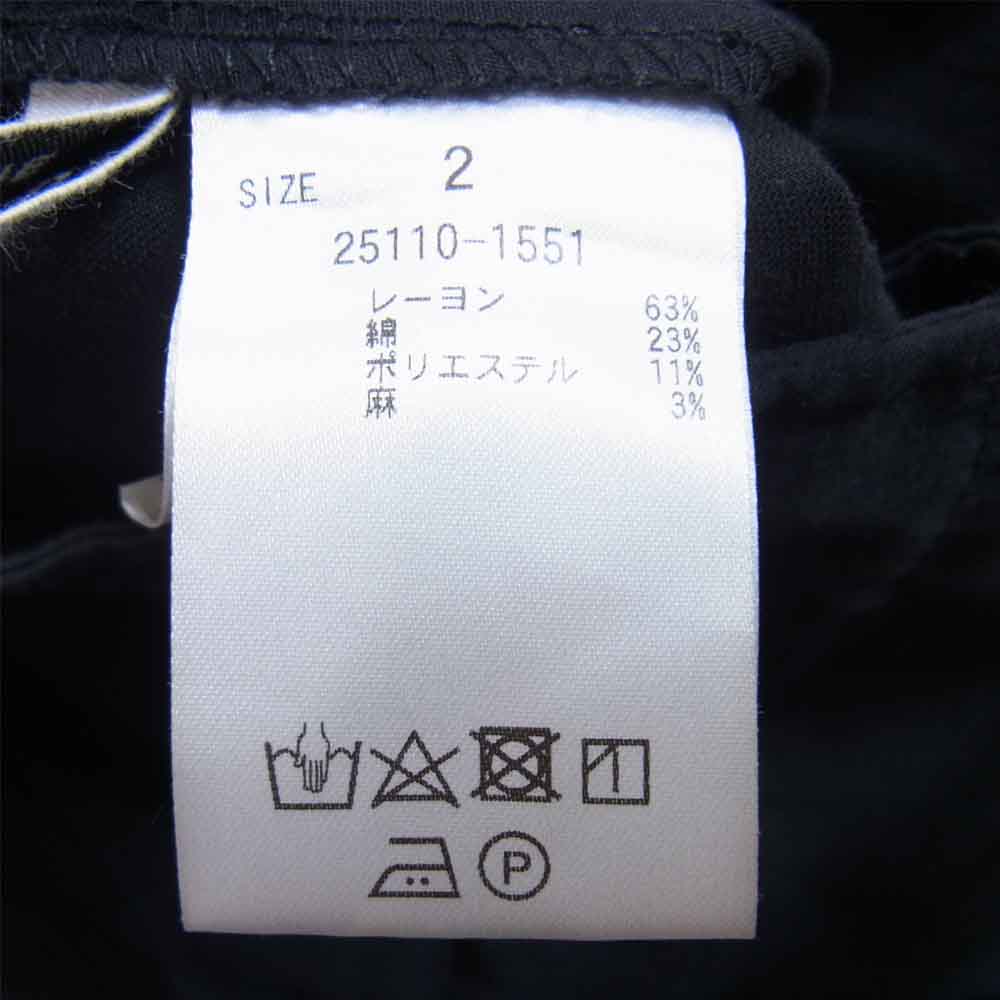 クラネオム タック テーパード イージー スラックス パンツ ブラック系 2【中古】