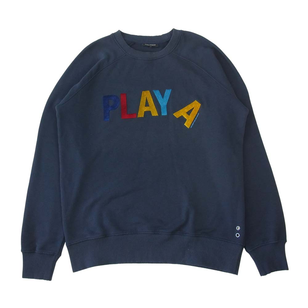ロンドルフ PLAY A ラウンドネック プルオーバー スウェット ネイビー系 M【中古】
