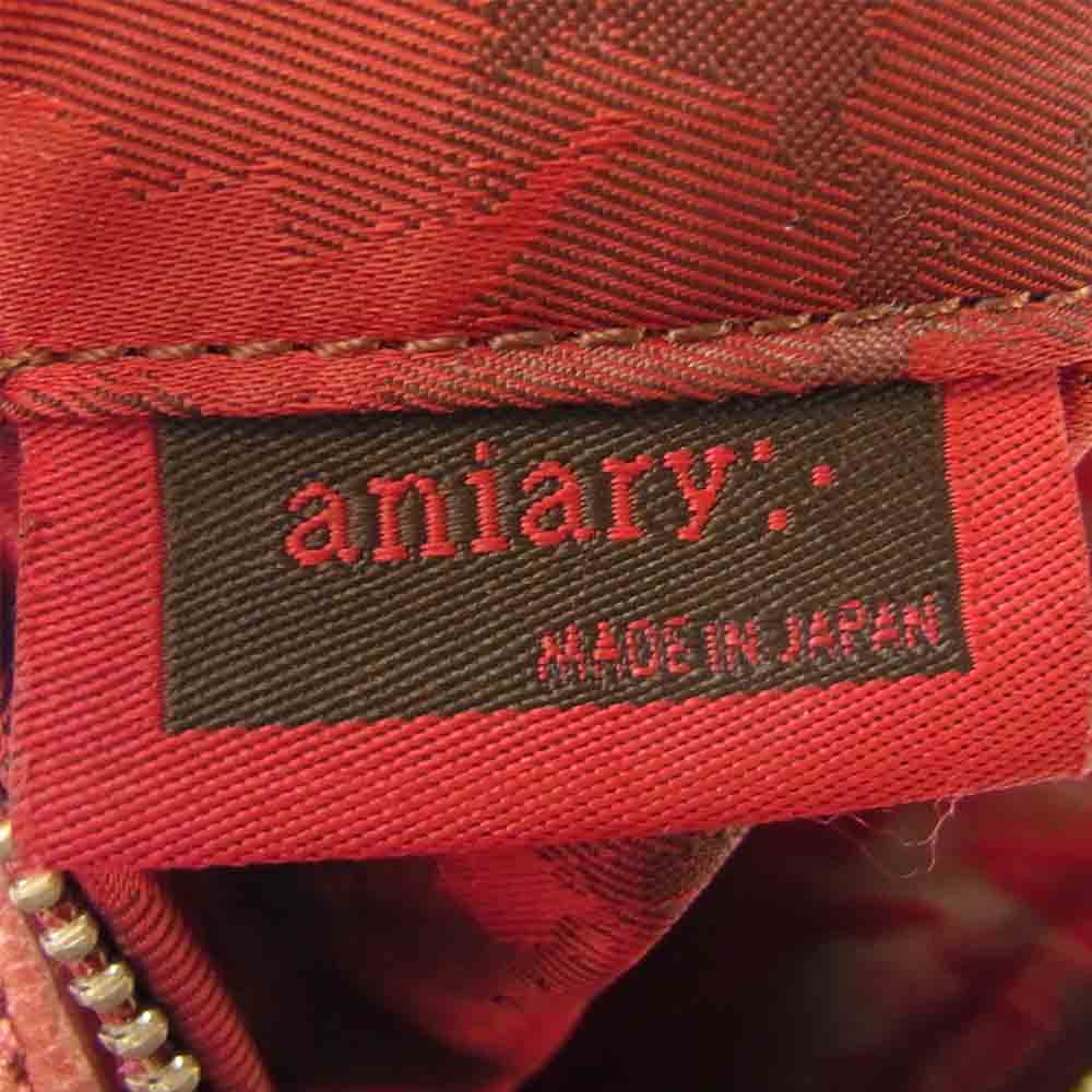 aniary アニアリ レザー ショルダー バッグ レッド レッド系【中古】