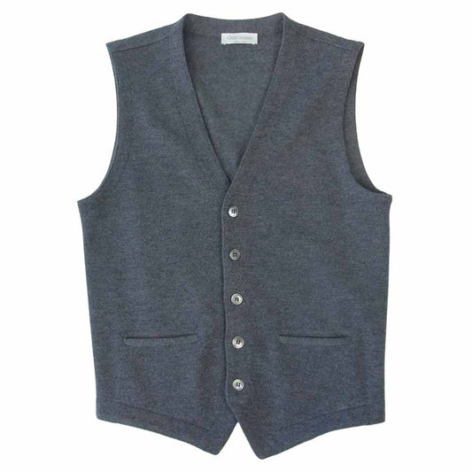 グランサッソ ニット ベスト グレー グレー系 44【中古】