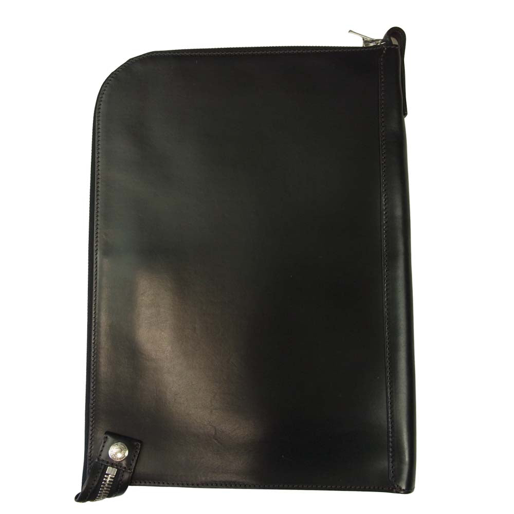 WILDSWANS ワイルドスワンズ サドルプルアップ レザー ドキュメントケース  ブラック系【中古】