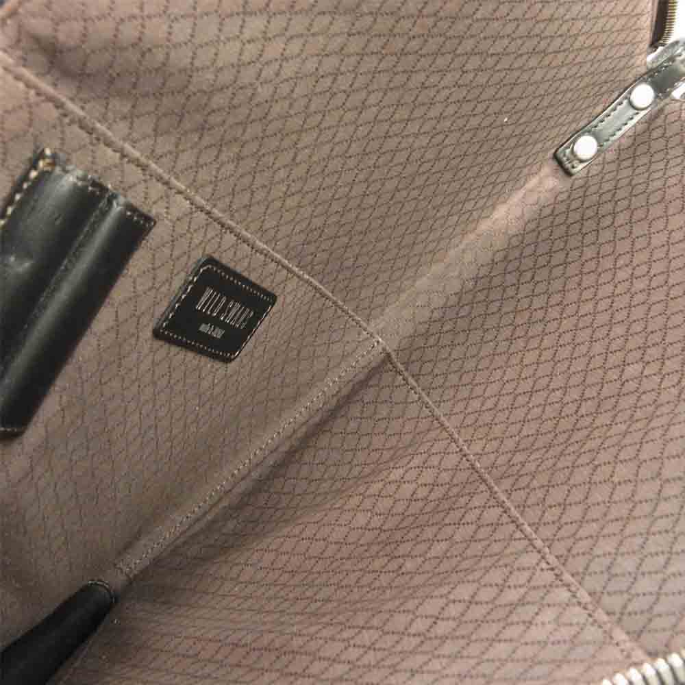 WILDSWANS ワイルドスワンズ サドルプルアップ レザー ドキュメントケース  ブラック系【中古】