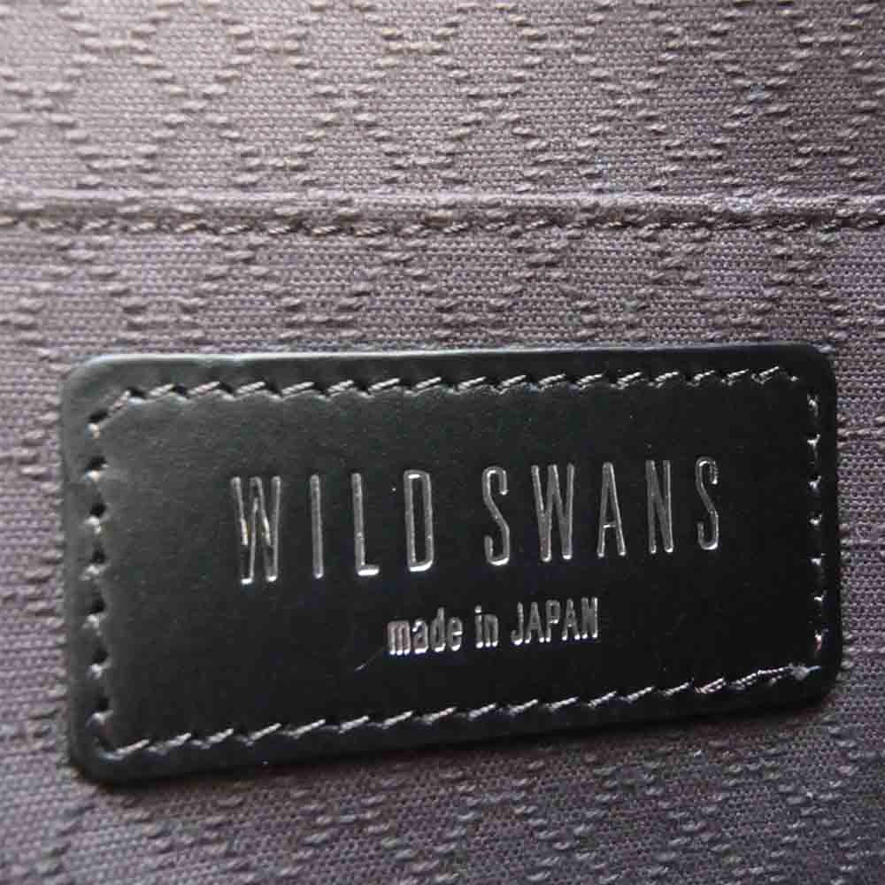 WILDSWANS ワイルドスワンズ サドルプルアップ レザー ドキュメントケース  ブラック系【中古】