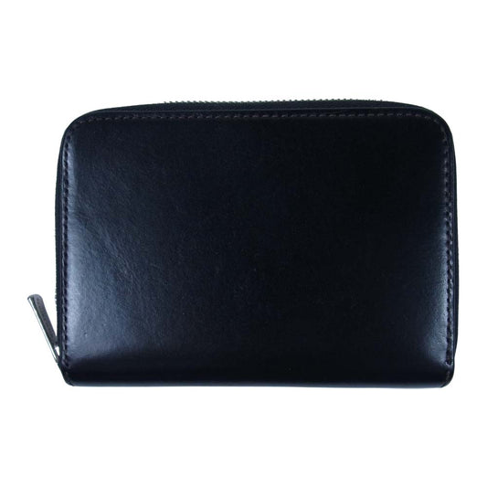 WILDSWANS ワイルドスワンズ サドルプルアップ ラウンドファスナー レザー ミニ ケース ブラック系【中古】