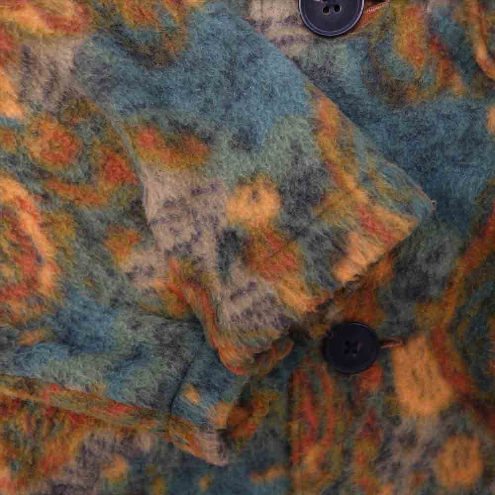 Supreme シュプリーム 21AW Paisley Fleece Shirt ペイズリー フリース シャツ ジャケット グリーン系 M【極上美品】【中古】