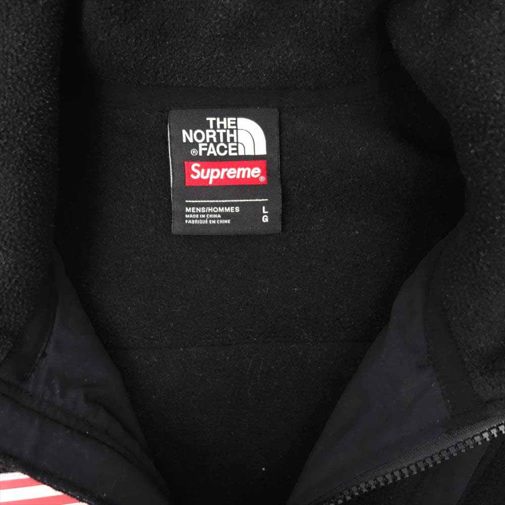 Supreme シュプリーム 17SS THE NORTH FACE Trans Antarctica Expedition Fleece Jacket ノースフェイス 星条旗 アメリカンフラッグフリース ブラック系 L【中古】