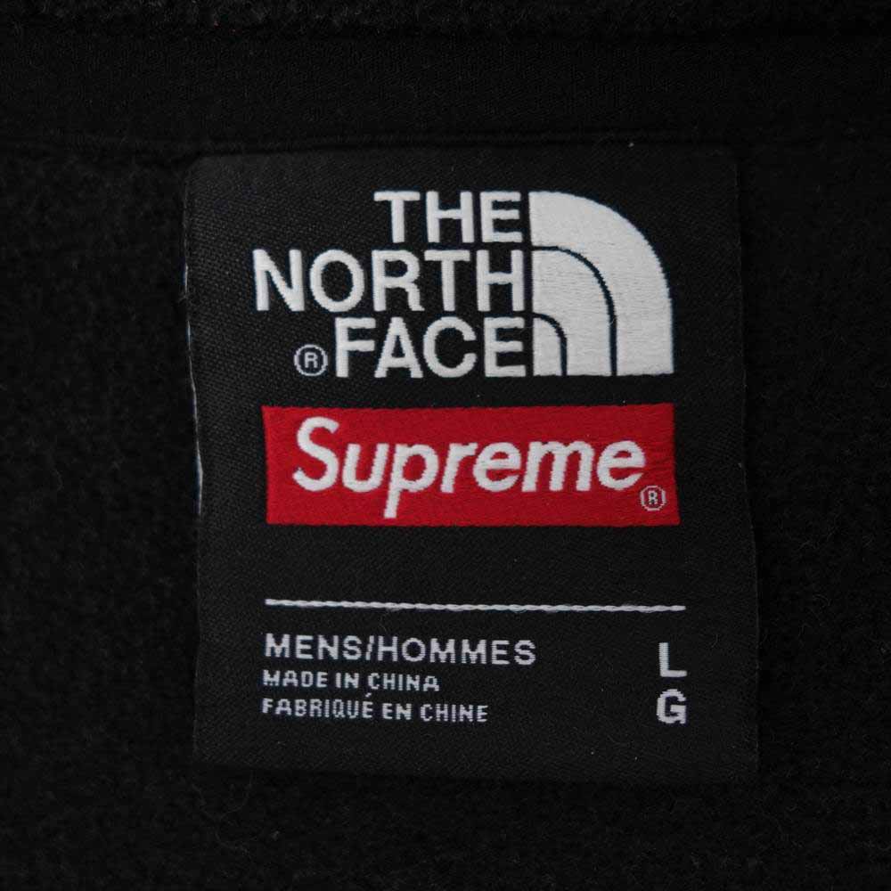Supreme シュプリーム 17SS THE NORTH FACE Trans Antarctica Expedition Fleece Jacket ノースフェイス 星条旗 アメリカンフラッグフリース ブラック系 L【中古】