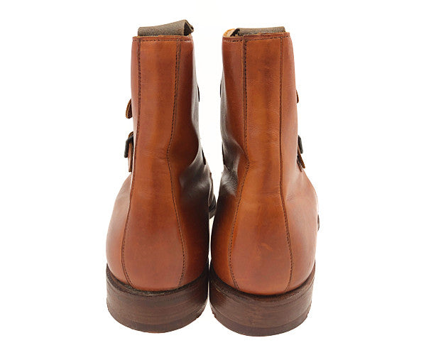 マンフィールド ダブル ストラップ ブーツ ブラウン系 6.5【中古】