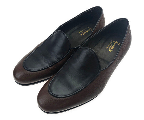 フェランテ TREVI ヴァンプ ローファー スリッポン ブラウン系 6【中古】