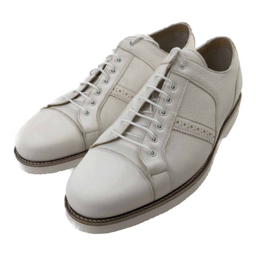 バーカー 4569FW11 JIMMY WHITE GRAIN レザー ローカット シューズ  ホワイト系  オフホワイト系 8.5G【美品】【中古】