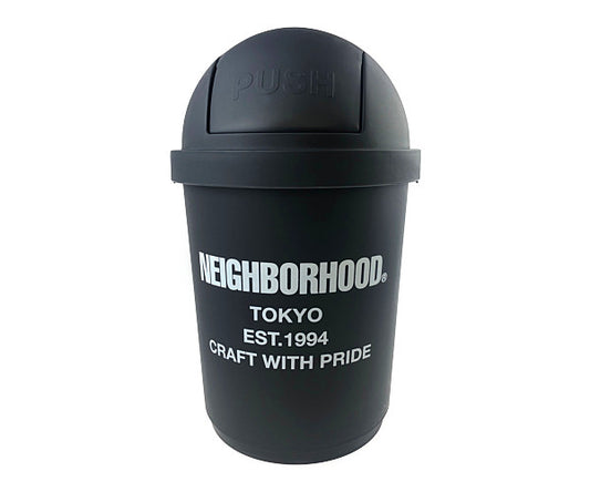 NEIGHBORHOOD ネイバーフッド 212MYNH-AC04 CI / P-TRASH CAN ゴミ箱 ダスト ボックス ブラック系【極上美品】【中古】