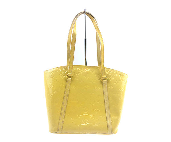 LOUIS VUITTON ルイ・ヴィトン M91743 モノグラム ヴェルニ アヴァロン MM イエロー系【中古】